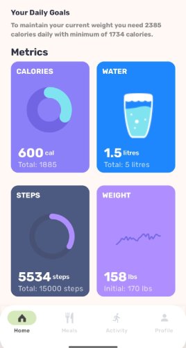 Calorie Count AI App Interface